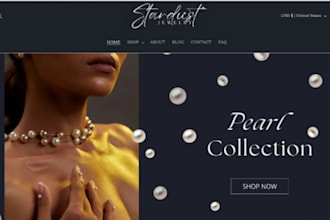 jewelry shopify store jewelry website gold chain wristwatch dropshipping store
