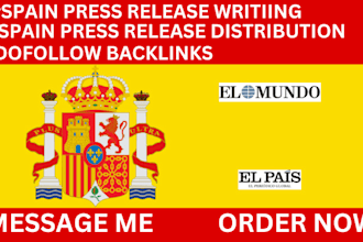 do press release writing and distribution to spain media outlets