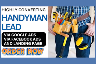 generate converting handyman lead using facebook ads construction landing page