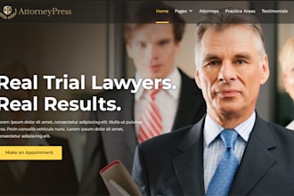 design law firm website lawyer website attorney notary website law firm funnel