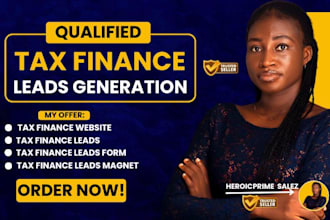 generate targeted tax finance leads for your tax business tax finance leads