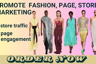 do fashion page shoutout and store promotion, fashion marketing, page engagement