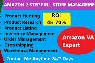 be your expert 2 step full store amazon management