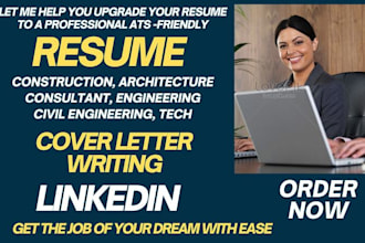 write tech resume, civil engineering resume, IT, construction engineer resume