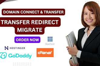 connect domain, transfer, fix your website cpanel, mail issues godaddy hostinger