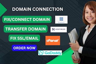 connect domain to shopify, google workspace, wix, godaddy, domain research