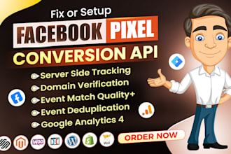 setup meta facebook pixel shopify, conversion API, google analytics 4, fix pixel