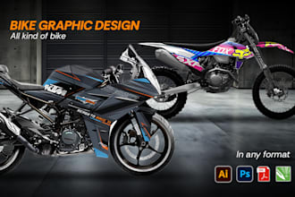 design a cool wrap decal all type of bike motorcycle mx