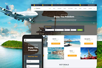 develop custom travel affiliate website and travel payout app for passive income