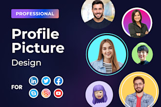 design profile picture for linkedin and business profiles