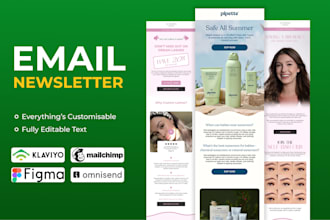 design professional responsive email marketing newsletter
