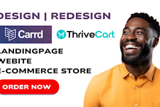design high converting website checkout page unbounce carrd landing page on ghl