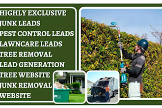 pest control leads tree removal leads junk removal leads lawncare lead tree lead