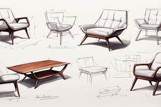 make 2d design sketches of your product ideas