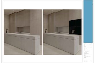 do custom kitchen technical shop drawing and 3d rendering