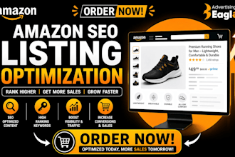 write amazon listing SEO description and will do amazon listing optimization