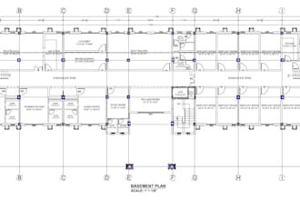 draw your architectural 2d floor plans in autocad dwg