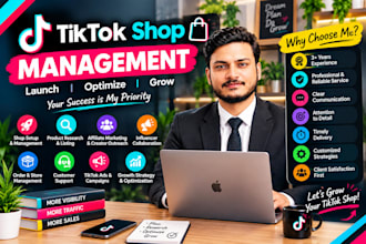setup tiktok shop tiktok marketing tiktok dropshipping VA