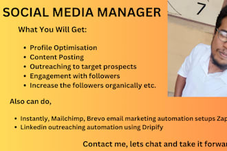 be your social media manager, appointment setting, outreaching specialist