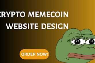 create crypto token website, memecoin website, presale ico website