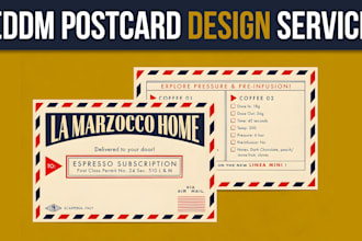 design modern custom postcards for your business or event