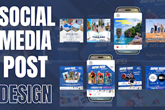 design stunning social media posts, stories to elevate your brand