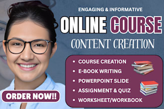 do ebook online course creation training manual course content course curriculum