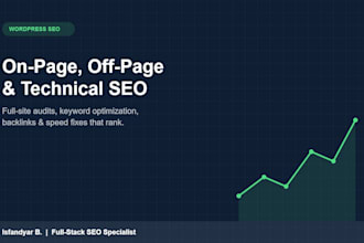 do SEO off page, on page and technical of your wordpress website