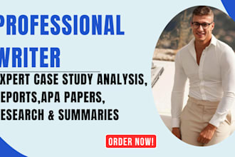 do report, case study analysis, assignment, apa paper, research and summary
