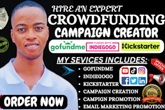 crowdfunding campaign creation gofundme crowdfunding campaign promotion equity