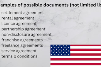 draft legal contracts, agreements, nda, terms and conditions