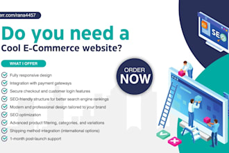 build a custom e commerce website for your online store