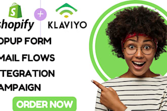 create klaviyo popup form, klaviyo marketing flows, shopify klaviyo integration