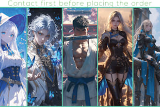 create ai generated anime, comic character and concept art