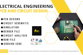 design circuit schematic and pcb in easyeda, kicad and proteus