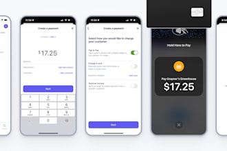 build encrypted tap and pay app, money transfer app, payment website