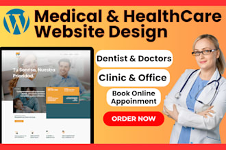 design a medical websites using wordpress