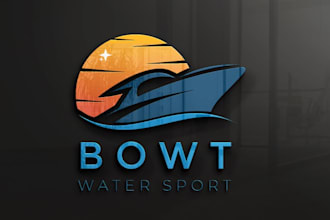 do modern logo for marine, ships, boats and yacht brands