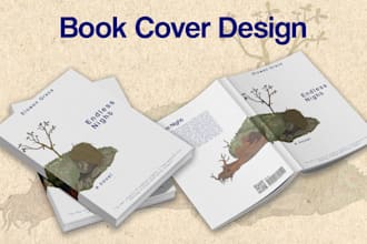 create book cover design with illustration