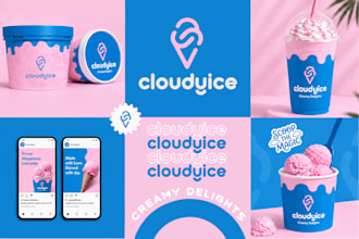 create business logo, brand identity design and full branding kit