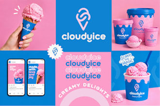 create business logo, brand identity design and full branding kit