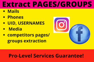 extract niche audience data from facebook group pages