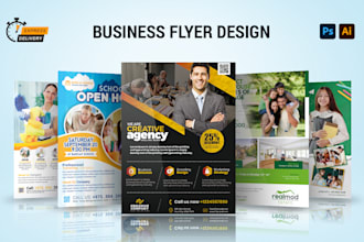 design professional flyer, poster, brochure within 24 hours