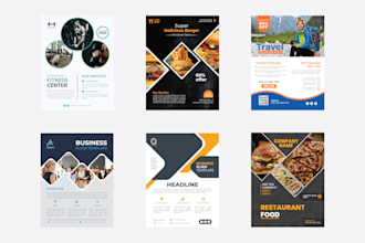 design a professional flyer and marketing material