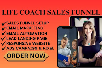 design a conversion focused life coaching sales funnel