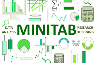 perform data analysis in minitab