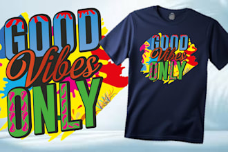design creative and motivational t shirt graphics for your brand or pod store