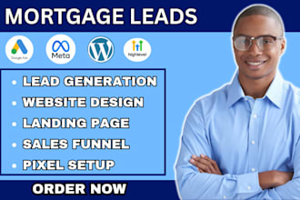 mortgage leads business loan leads mortgage logo mortgage SEO website