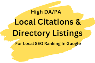 build USA, UK, nz, canada, australian local citations