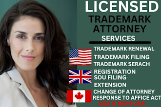 be your US trademark registration attorney, patent, amazon registry at uspto